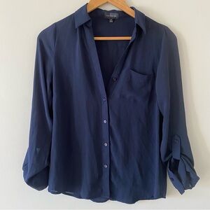 The Limited Deep Blue Button Down Shirt